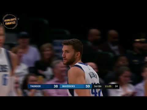 Maxi Kleber With an INSANE KP-like Put-Back Dunk vs Thunder. Preseason game 14/10/2019