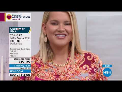HSN | IMAN Global Chic Fashions Clearance 04.05.2022 - 03 PM