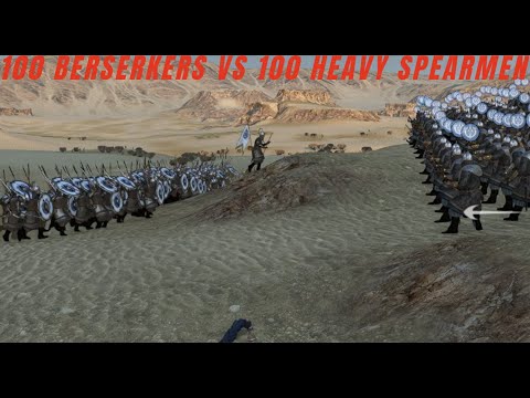 100  Sturgian Heroic Line Breakers vs 100 Sturgian Heavy Spearmen | Mount & Blade 2: Bannerlord