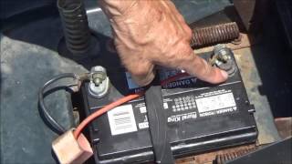 How to clean lawn mower or car battery