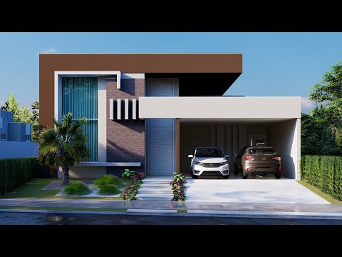 Modern contemporary townhouse project with swimming pool, 3 suites, 10x30