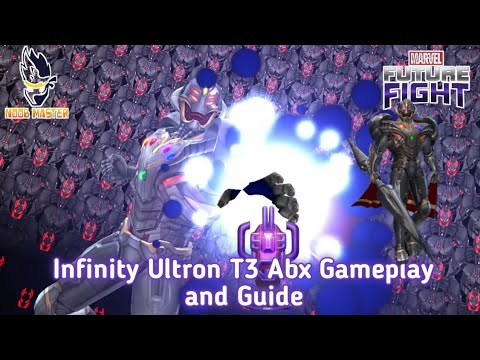 [MFF] Infinity Ultron T3 Abx Gameplay And Guide | Noobmaster | Marvel Future Fight