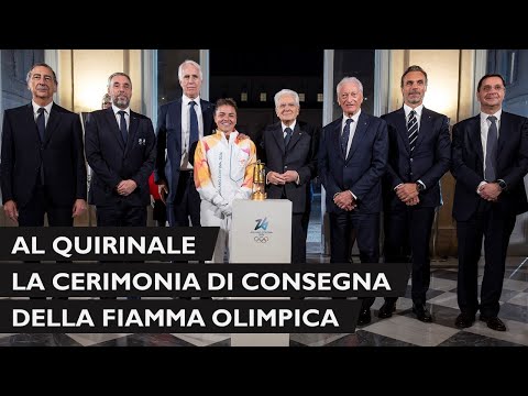 Al Quirinale la cerimonia di consegna della Fiamma Olimpica