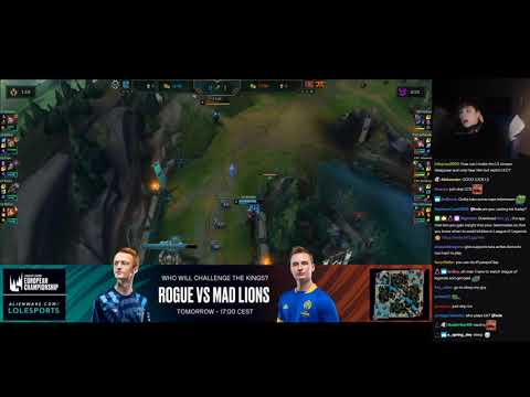 LS and Crownshot live-view G2 vs FNC - Game 2 - Playoffs round 2 - LEC 2020 Summer