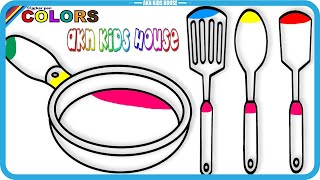 Kitchen Supplies Coloring Pages / Akn Kids House