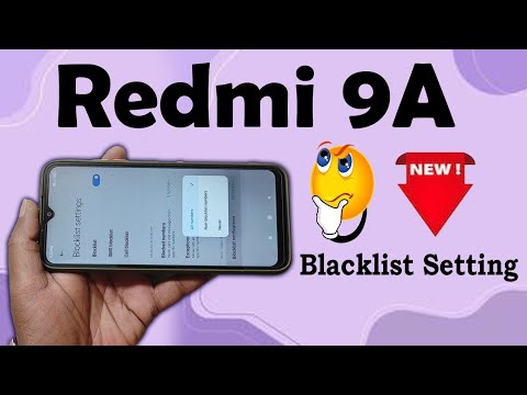Redmi 9a new Blacklist Setting 🔥Redmi new blacklist setting #blacklistsetting#blacklist