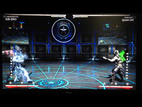 Beating Subzero's full screen ice menace part 1.