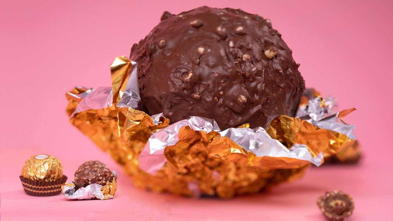 Giant 17 LB Ferrero Rocher CAKE! How To Cake It with Yolanda Gampp