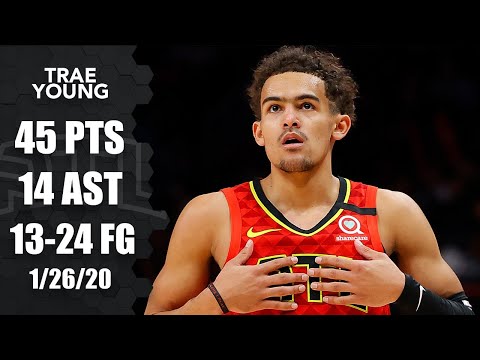 Trae Young honors Kobe Bryant in 45-point performance | 2019-20 NBA Highlights
