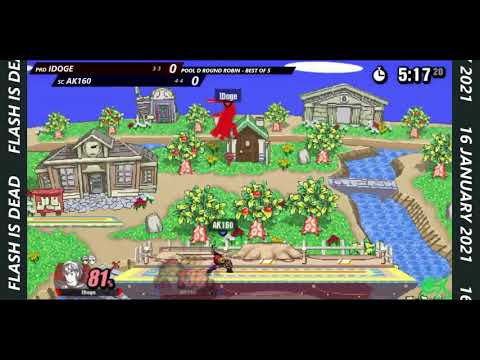 PRD IDoge (Marth) vs SC AK160 (Link) - Pool D RR - Flash is Dead