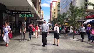Een wandeling door Rundle Mall Adelaide AustraliÃ«