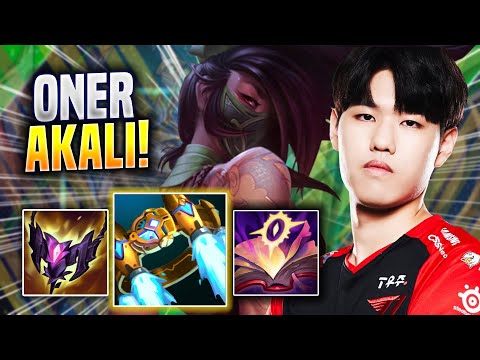 ONER PERFECT GAME WITH AKALI! - T1 Oner Plays Akali MID vs Syndra! | Preseason 2023
