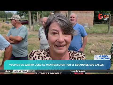 Vecinos de Barrio Liceo, ciudad de Recreo, piden atención al estado de sus calles y servicios