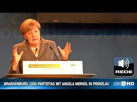 CDU-PARTEITAG MIT ANGELA MERKEL IN PRENZLAU