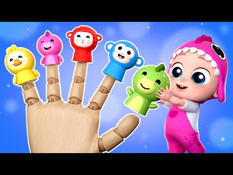 Famille des Doigts avec Animaux Colorés | Apprendre les Couleurs | Bubbleee  Comptines pour Enfants