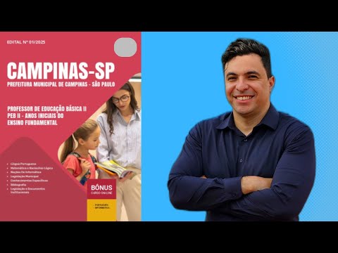 Apostila Concurso Prefeitura de Campinas - SP 2025 - Professor de Educação Básica II - PEB II