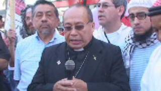 Salvadoreños protestan contra ataques en Franja de Gaza