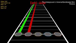 Pantera - The Underground in America/Sandblasted Skin (Custom Song Expert Guitar)
