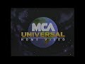MCA Universal Home Video Animated Logo 1990 S PAL Toned 6 24 25