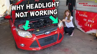 FORD FOCUS HEADLIGHT NOT WORKING | WHY HEADLIGHTS DO NOT WORK FIX!