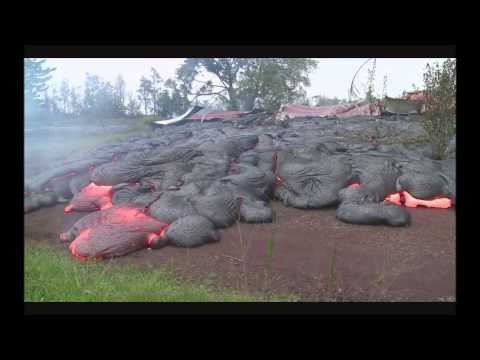 Lava flows in Pahoa - Eruption Update