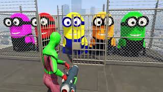 Download lagu GTA 5 Epic Ragdolls | Spider-Man Frees Minions with Lazer Jumps/Funny moments ep.17 mp3