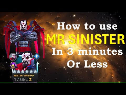 How to Use Mr Sinister in MCOC - THE BEST BULLSEYE COUNTER