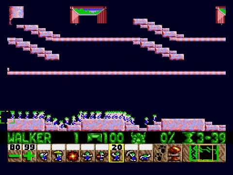 [TAS] Genesis Lemmings 'all levels' by Gronkling, ccexplore &  paiy in 2:51:19,86