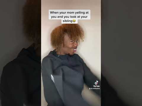 When your mom yelling at you and you look at your sibling😭#viral