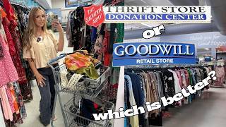 GOODWILL VS. SALVATION ARMY THRIFT STORE | WHICH IS ACTUALLY BETTER?!