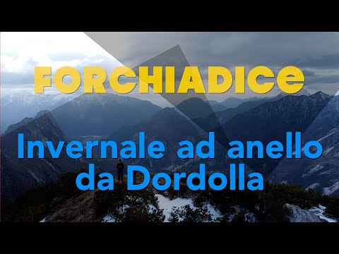 075 MONTE FORCHIADICE in Val Aupa: un panoramico anello invernale  da Dordolla (UD)