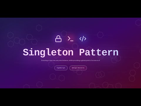 Singleton Pattern Using Typescript