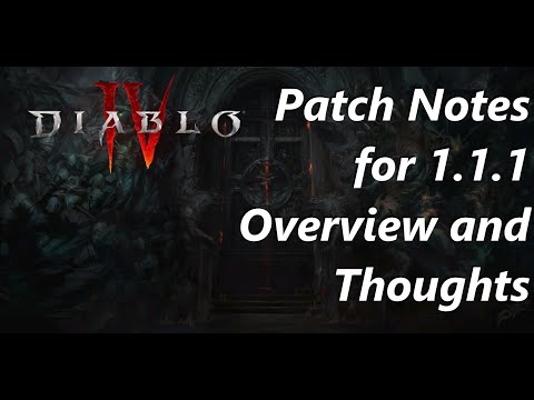 Diablo 4 | Full Patch Notes for 1.1.1 Overview and Thoughts