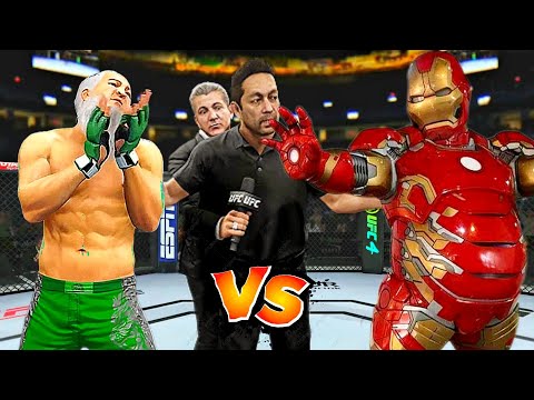 Crazy Fight 🔥🐉Old Bruce Lee vs. Fat Iron Man - EA Sports UFC 4