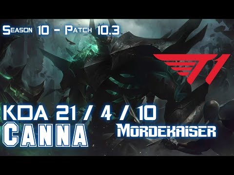 T1 Canna MORDEKAISER vs SETT Top - Patch 10.3 KR Ranked