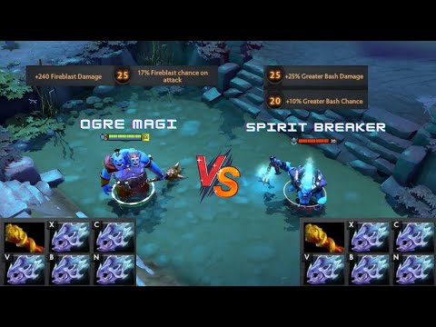 Dota 2 | Ogre Magi vs Spirit Breaker lvl 30 | Same Items