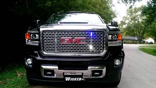 2018 GMC Sierra Denali Emergency LED  www.WickedWarnings.com