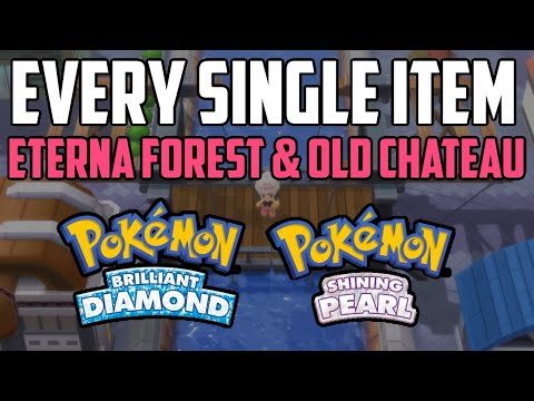 EVERY Item in Eterna Forest & Old Chateau - Pokémon Brilliant Diamond & Shining Pearl