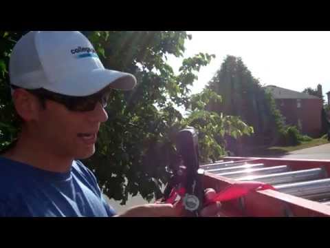How To Strap Ladder to Roof Rack Using Ratchet Tie Down Straps