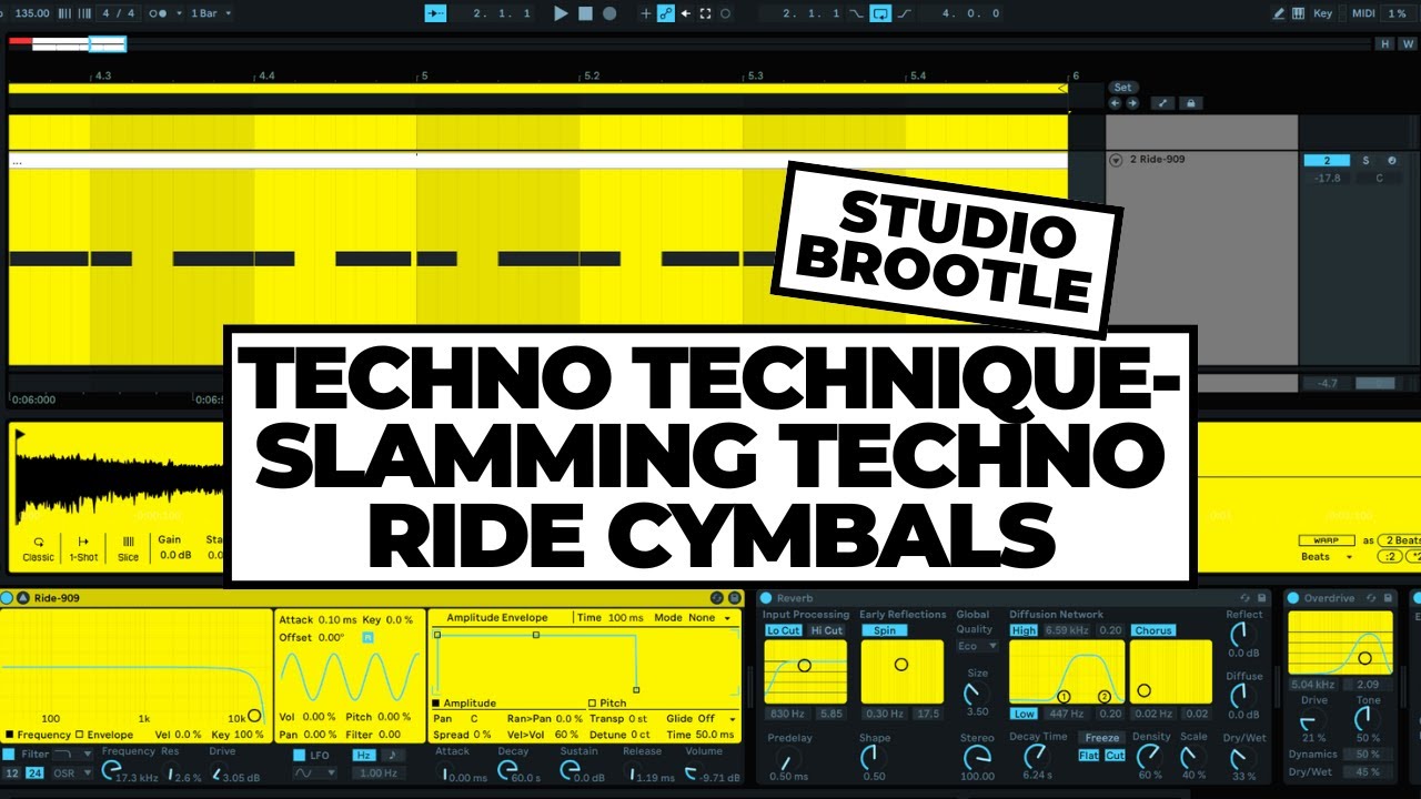Techno Technique: Slamming Techno Ride Cymbals (ala 90s techno and Fjaak etc)