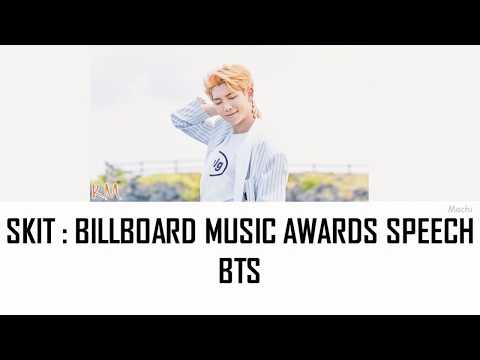 BTS (방탄소년단) - Skit : Billboard Music Awards Speech | Color Coded Lyrics | Han/Rom/Eng