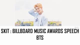 BTS (방탄소년단) - Skit : Billboard Music Awards Speech | Color Coded Lyrics | Han/Rom/Eng
