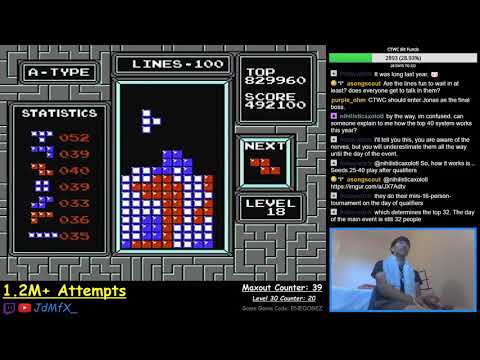 NES TETRIS - Level 25 + 0.73 Maxout - 9/22/2018