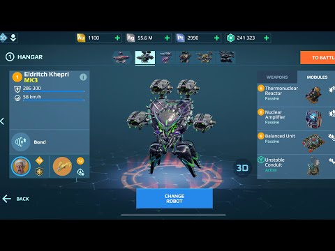 Khepri Blight 10.5M Damage | Super Energy | War Robots Gameplay