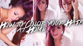 How to Dye Your Hair at Home - Drugstore Hair Dye (Red to Purple)