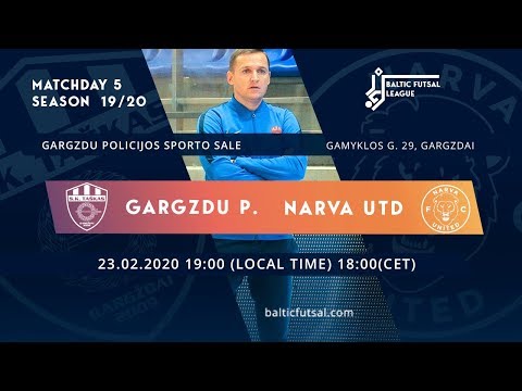 [ENG] Gargzdu Pramogos - Narva United. Matchday 5. Live stream