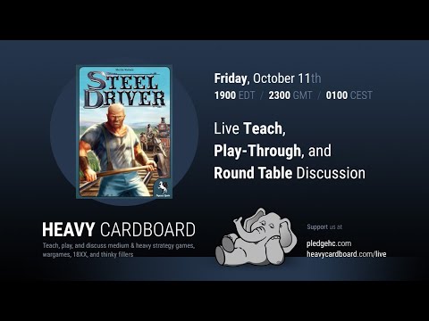 Steel Driver 5p Teaching, Play-through, & Round table by Heavy Cardboard