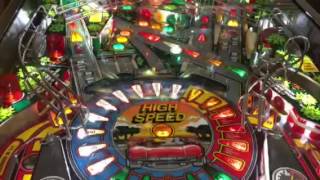 High Speed pinball with clear ramp