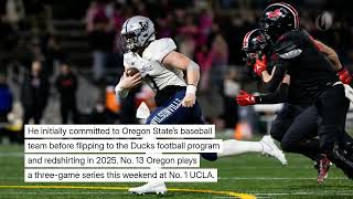 Oregon Ducks Quarterback added to baseball roster