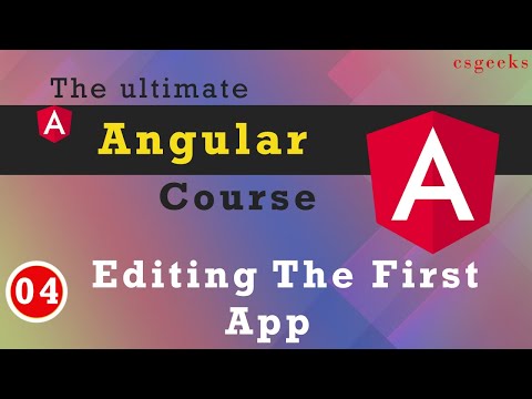 Angular 9 Tutorial 4 Editing the First App